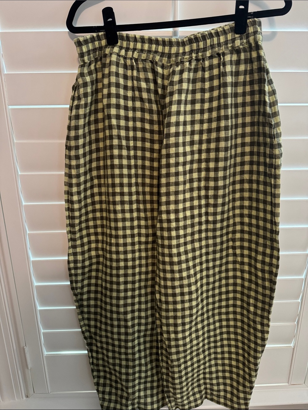 Beyond Nine Mabel Trousers in Matcha Gingham - Picture 2 of 3